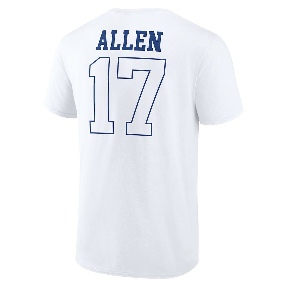 Josh Allen Buffalo Bills Tonal Name & Number T-Shirt White - NFL