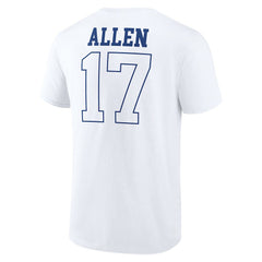 Josh Allen Buffalo Bills Tonal Name & Number T-Shirt White - NFL