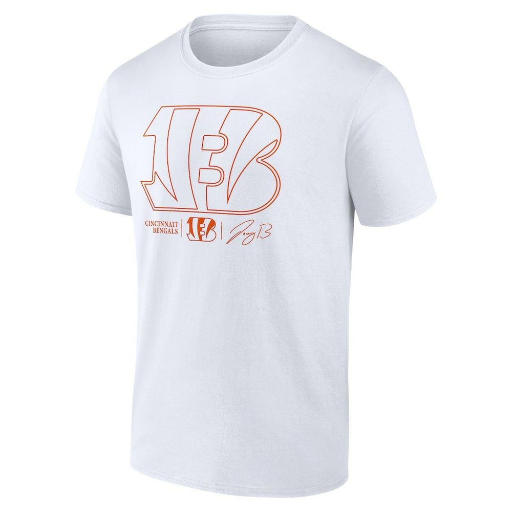 Joe Burrow Cincinnati Bengals Name & Number T-Shirt White - NFL