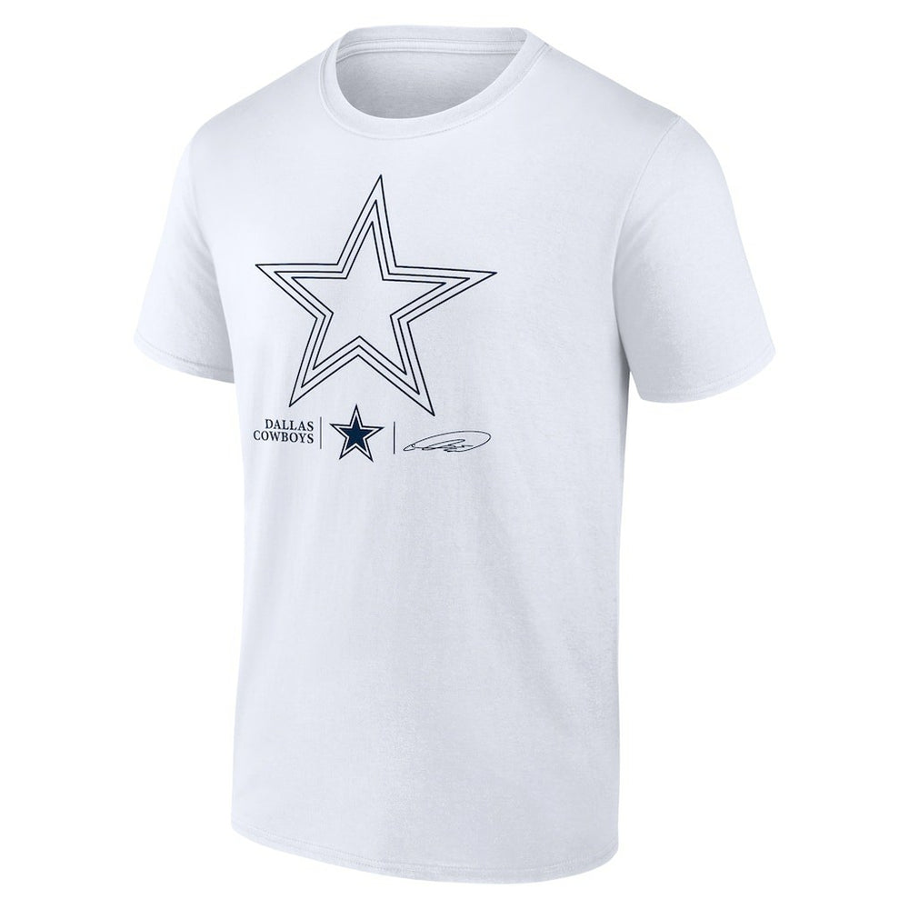 CeeDee Lamb Dallas Cowboys Tonal Name & Number T-Shirt White - NFL