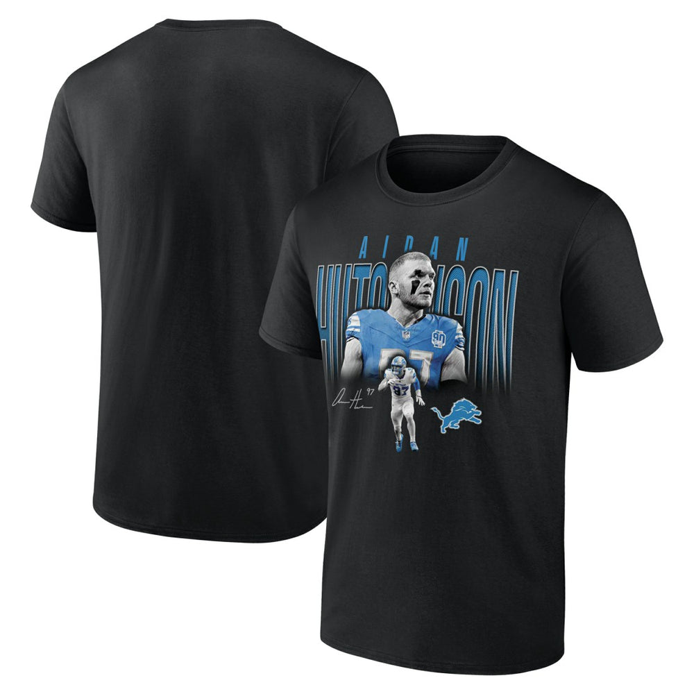 Aidan Hutchinson Detroit Lions Humble Shadow Player T-Shirt Black - NFL