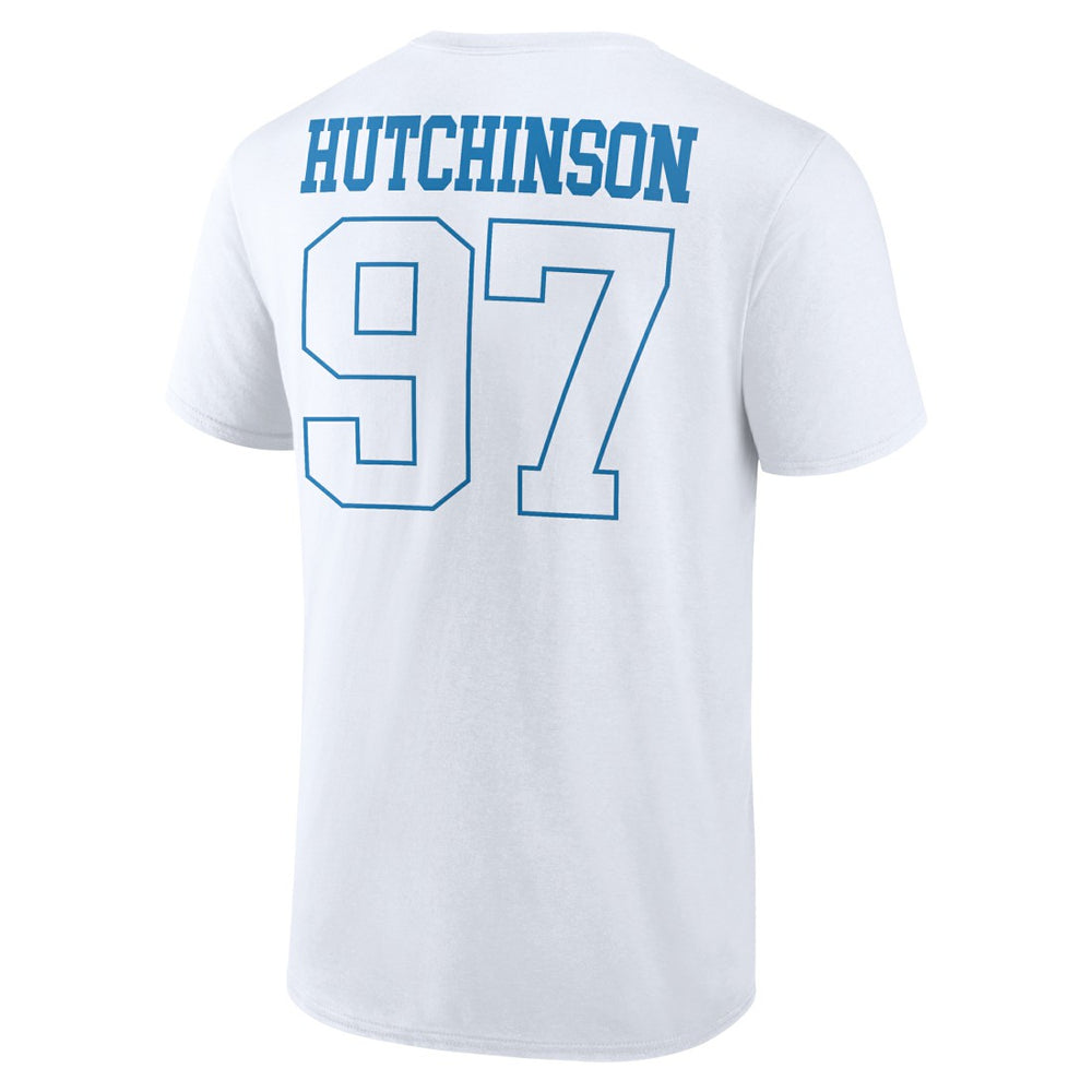 Aidan Hutchinson Detroit Lions Tonal Name & Number T-Shirt White - NFL