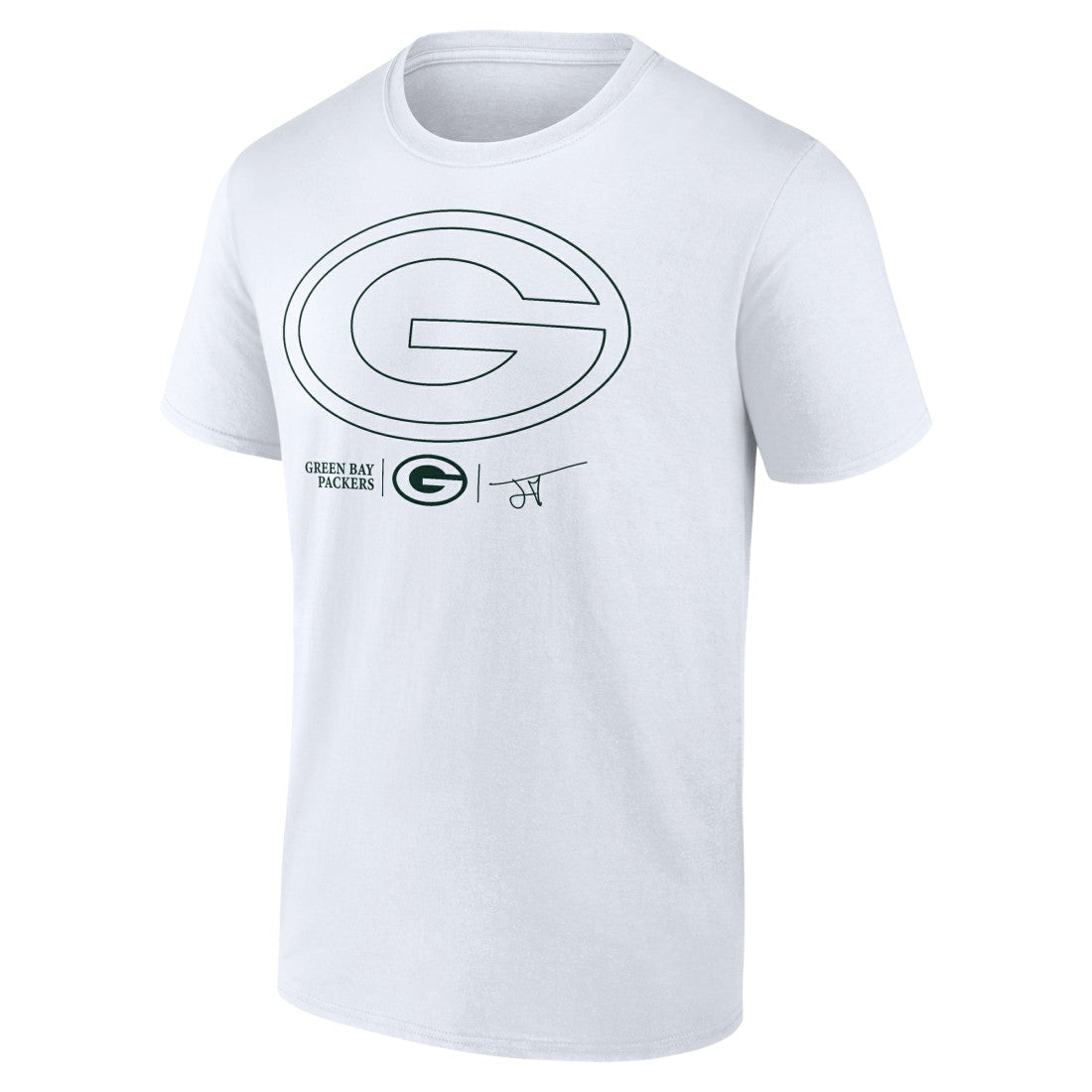 Jordan Love Green Bay Packers Tonal Name & Number T-Shirt White - NFL