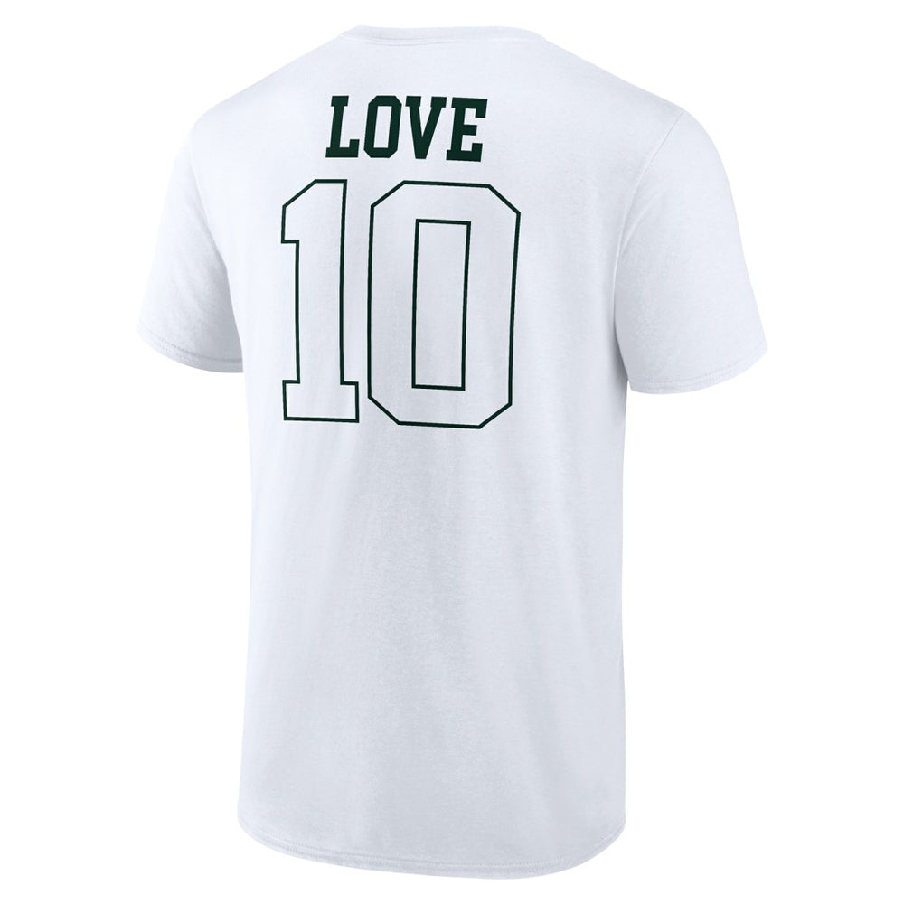 Jordan Love Green Bay Packers Tonal Name & Number T-Shirt White - NFL