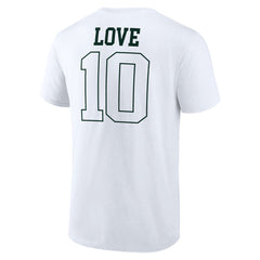 Jordan Love Green Bay Packers Tonal Name & Number T-Shirt White - NFL