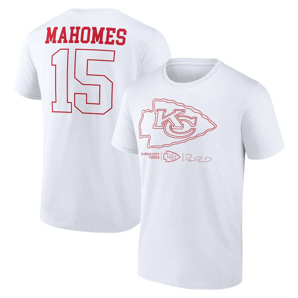 Patrick Mahomes Kansas City Chiefs Tonal Name & Number T-Shirt White - NFL