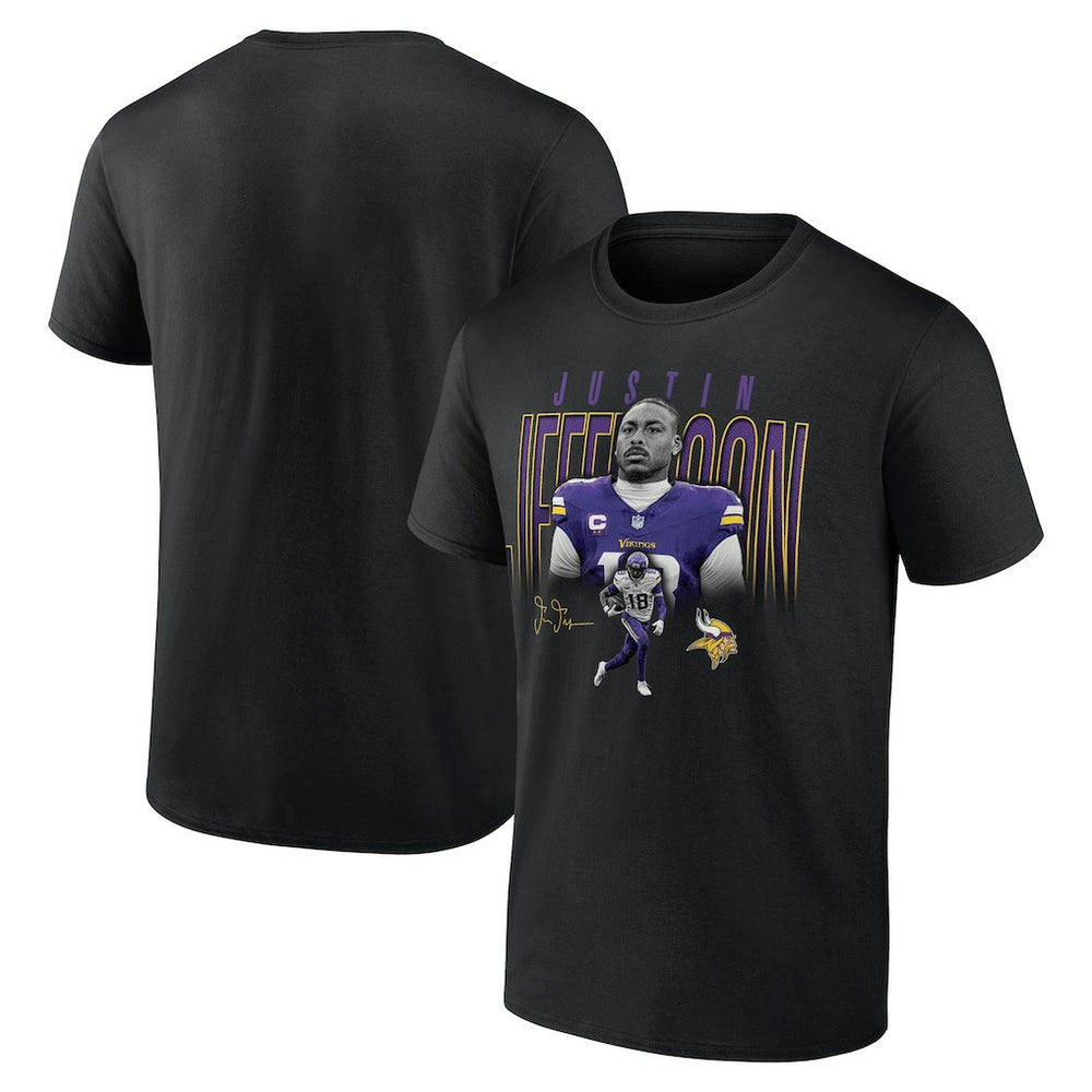 Justin Jefferson Minnesota Vikings Humble Shadow Player T-Shirt Black - NFL