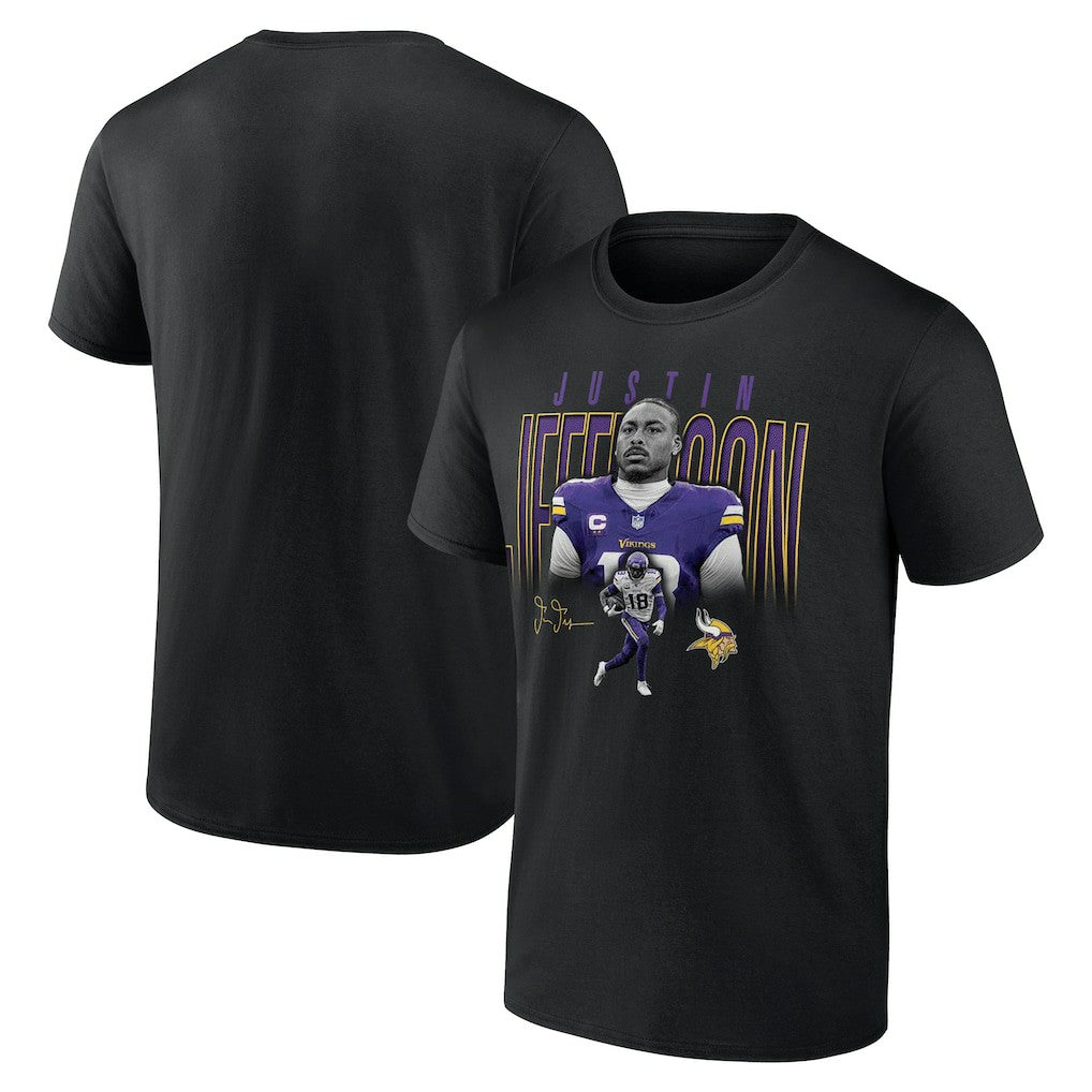 Justin Jefferson Minnesota Vikings Humble Shadow Player T-Shirt Black - NFL