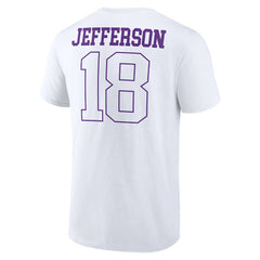 Justin Jefferson Minnesota Vikings Tonal Name & Number T-Shirt White - NFL