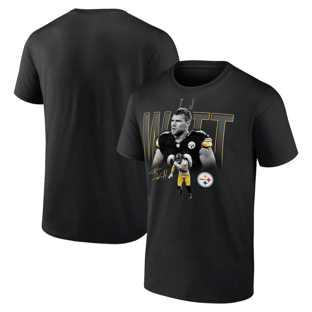T.J. Watt Pittsburgh Steelers Humble Shadow Player T-Shirt Black - NFL