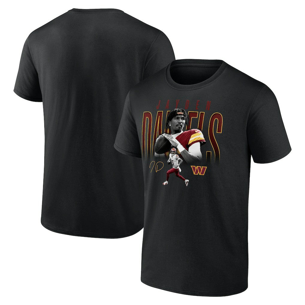 Jayden Daniels Washington Commanders Humble Shadow Player T-Shirt Black - NFL