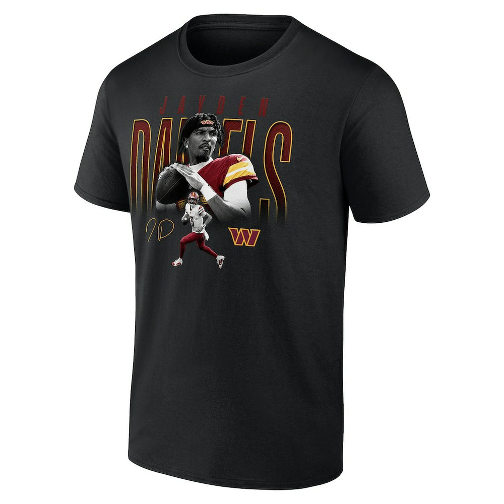 Jayden Daniels Washington Commanders Humble Shadow Player T-Shirt Black - NFL