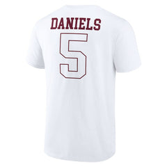Jayden Daniels Washington Commanders Tonal Name & Number T-Shirt White - NFL