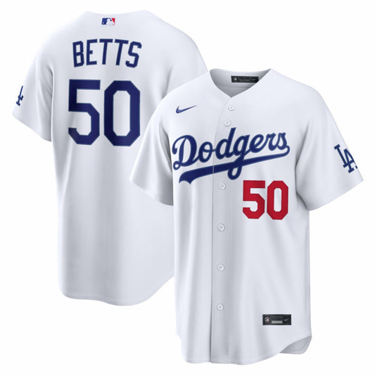 Mookie Betts Los Angeles Dodgers Nike  Home Stadium Jersey - White | MLB Jerseys