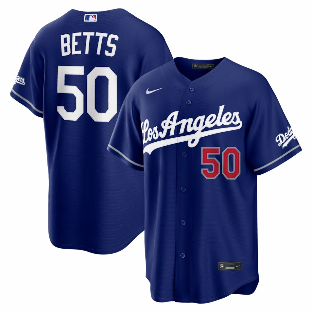 Mookie Betts Los Angeles Dodgers Nike Alternate Stadium Jersey - Royal | MLB Jerseys