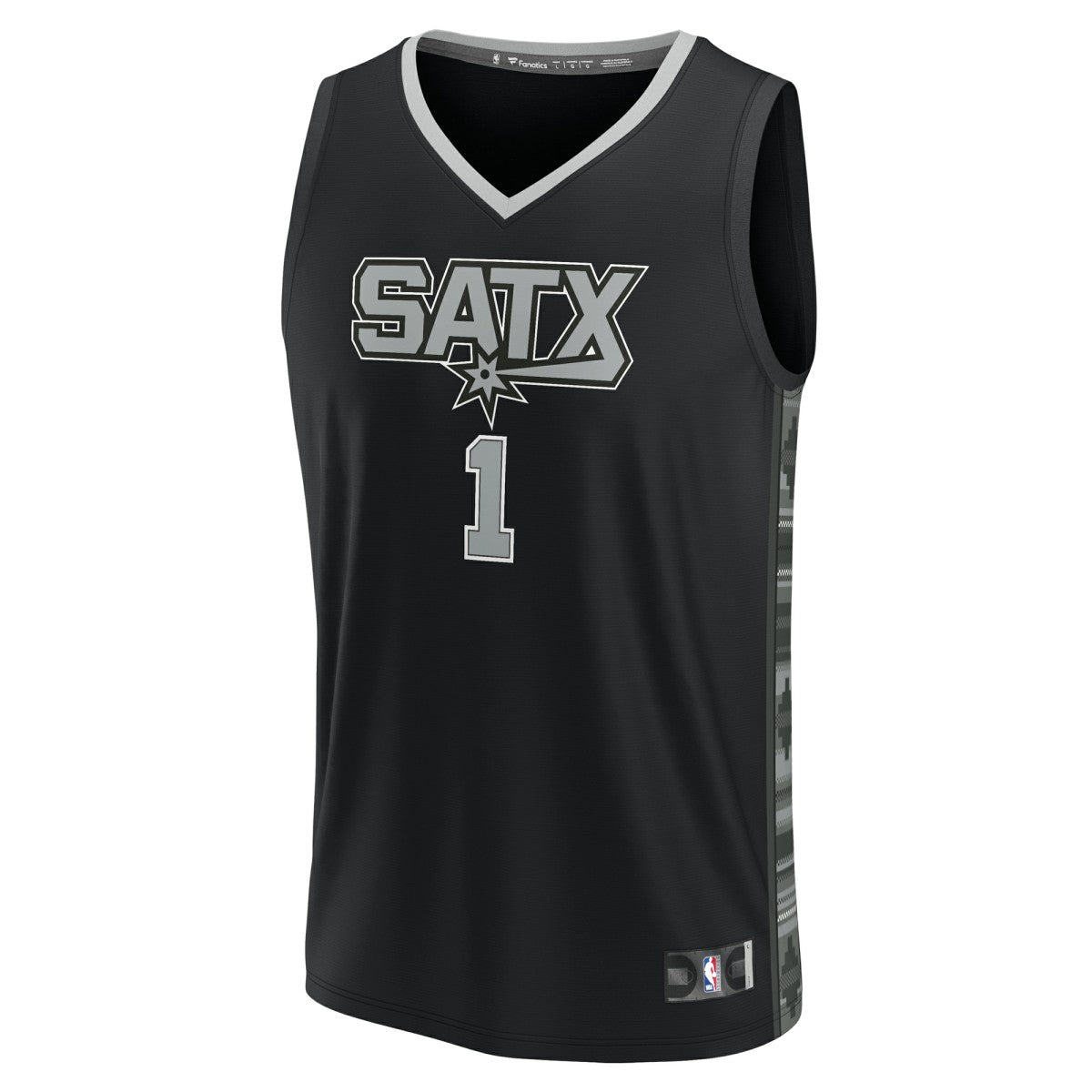 Fanatics - Victor Wembanyama San Antonio Spurs Fast Break Replica Player Jersey - Statement Edition - Black