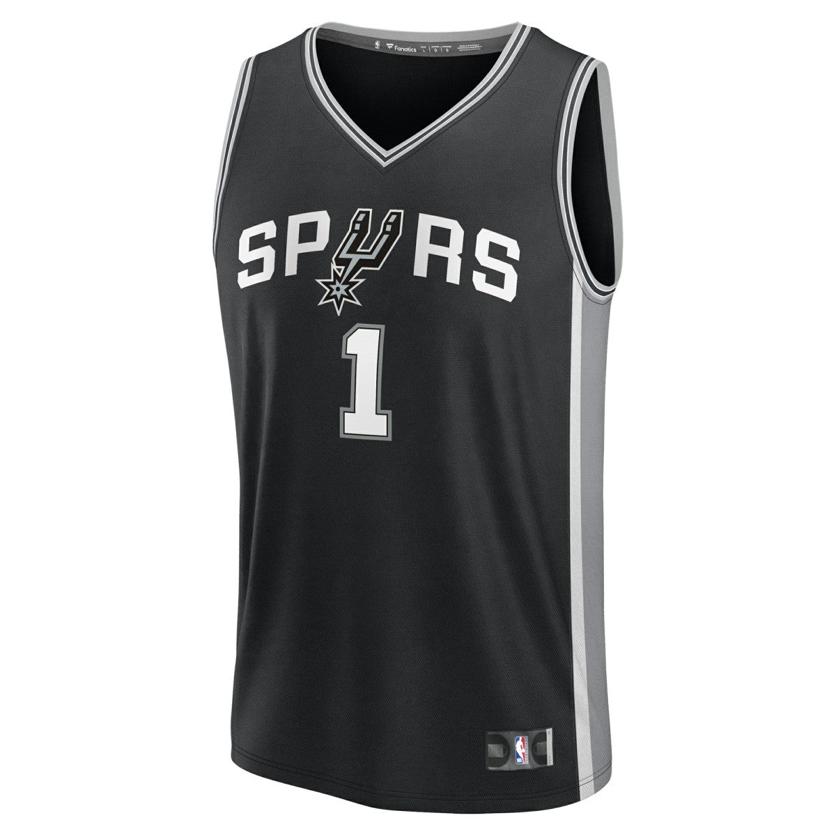 Fanatics - Victor Wembanyama San Antonio Spurs Youth Fast Break Replica Player Jersey - Icon Edition - Black
