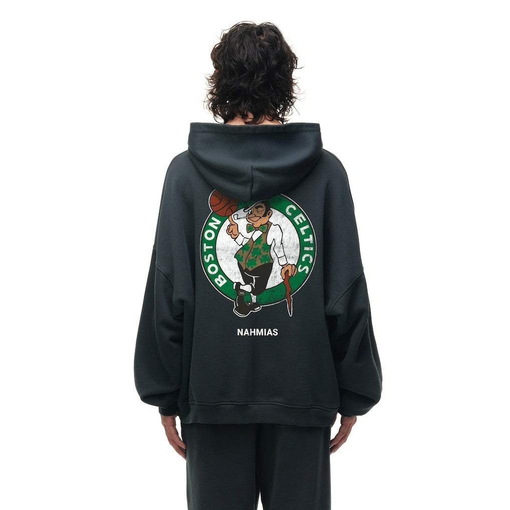NBA - Boston Celtics Unisex Miracle Academy x NBA Collection Vintage Sunfade Hoodie - Heather Black
