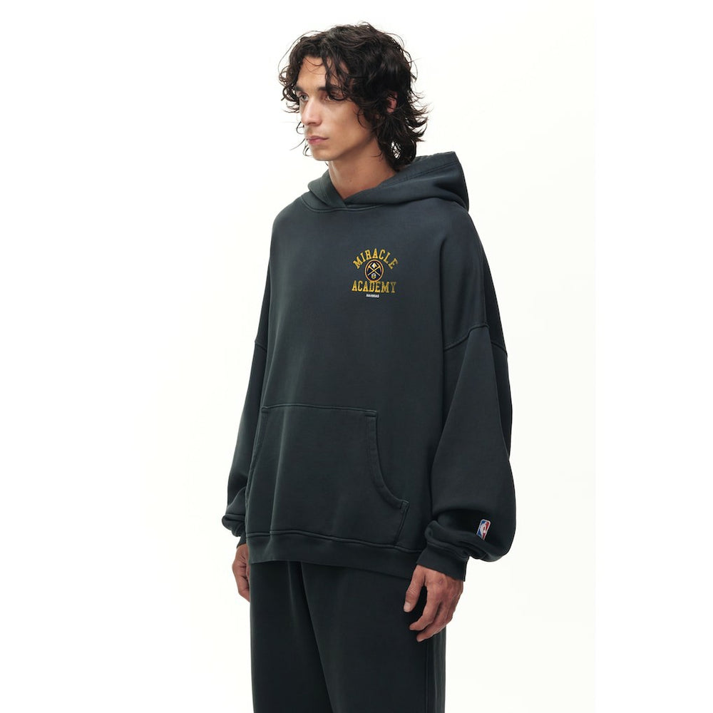 NBA - Denver Nuggets Unisex Miracle Academy x NBA Collection Vintage Sunfade Hoodie - Heather Black