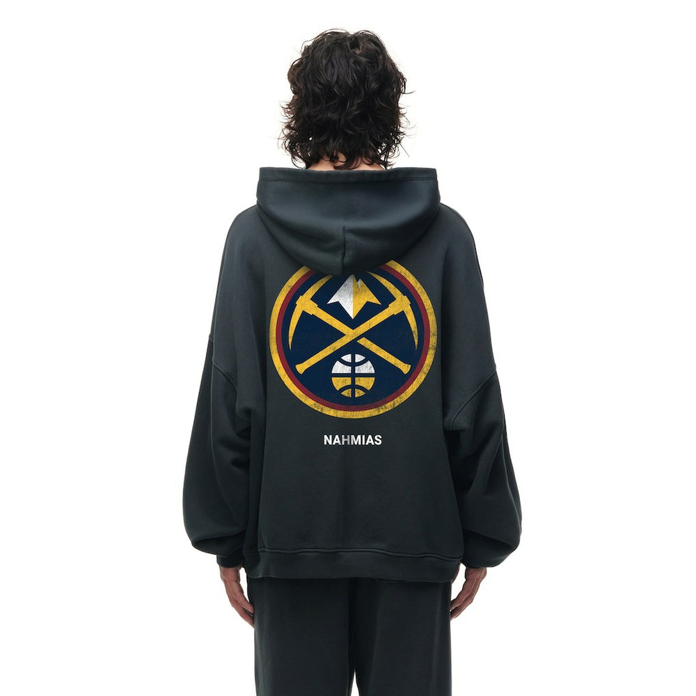 NBA - Denver Nuggets Unisex Miracle Academy x NBA Collection Vintage Sunfade Hoodie - Heather Black