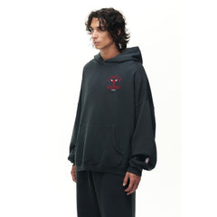 NBA - Chicago Bulls Unisex Miracle Academy x NBA Collection Vintage Sunfade Hoodie - Heather Black