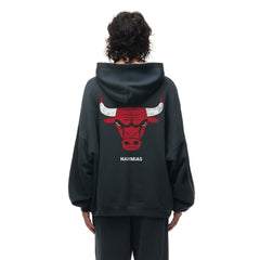 NBA - Chicago Bulls Unisex Miracle Academy x NBA Collection Vintage Sunfade Hoodie - Heather Black