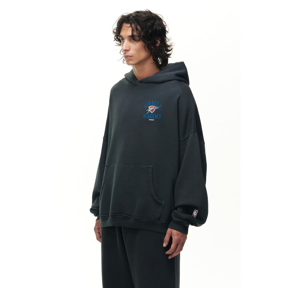 NBA - Oklahoma City Thunder Unisex Miracle Academy x NBA Collection Vintage Sunfade Hoodie - Heather Black