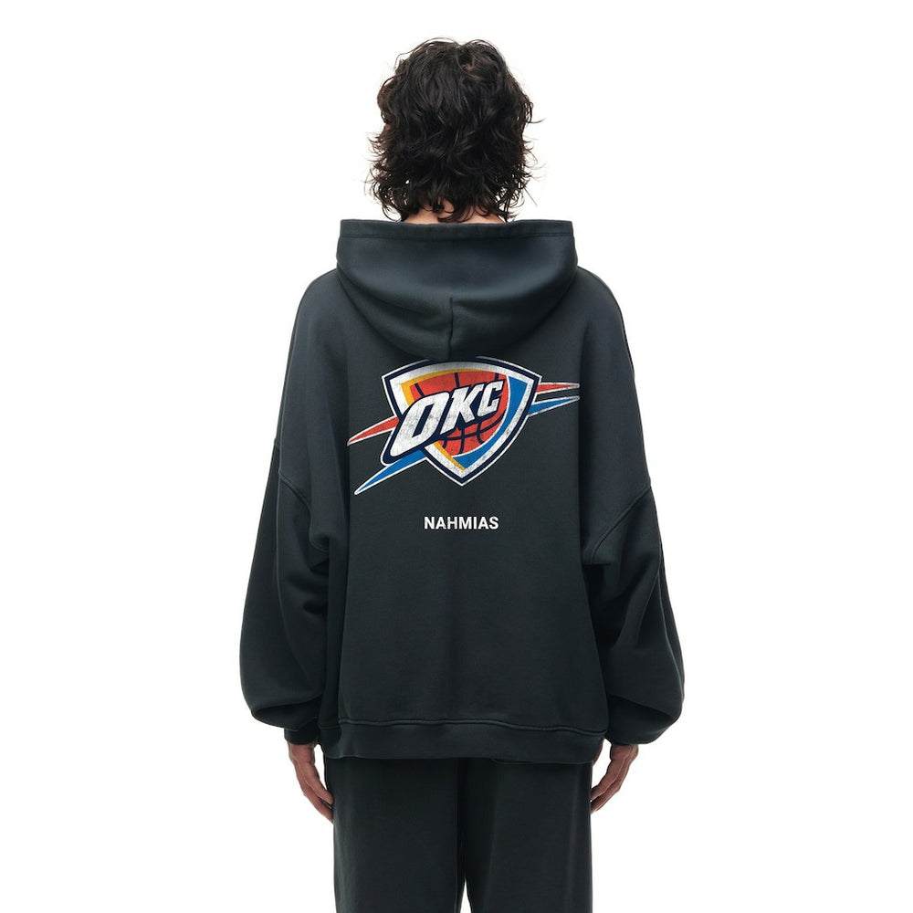 NBA - Oklahoma City Thunder Unisex Miracle Academy x NBA Collection Vintage Sunfade Hoodie - Heather Black