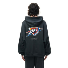 NBA - Oklahoma City Thunder Unisex Miracle Academy x NBA Collection Vintage Sunfade Hoodie - Heather Black