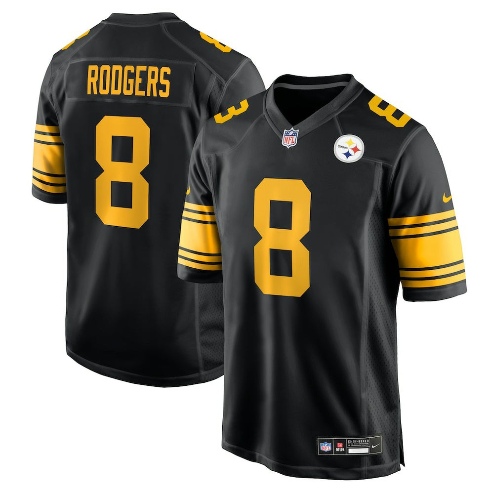 Aaron Rodgers Pittsburgh Steelers Alternate Game Jersey Black - Nike