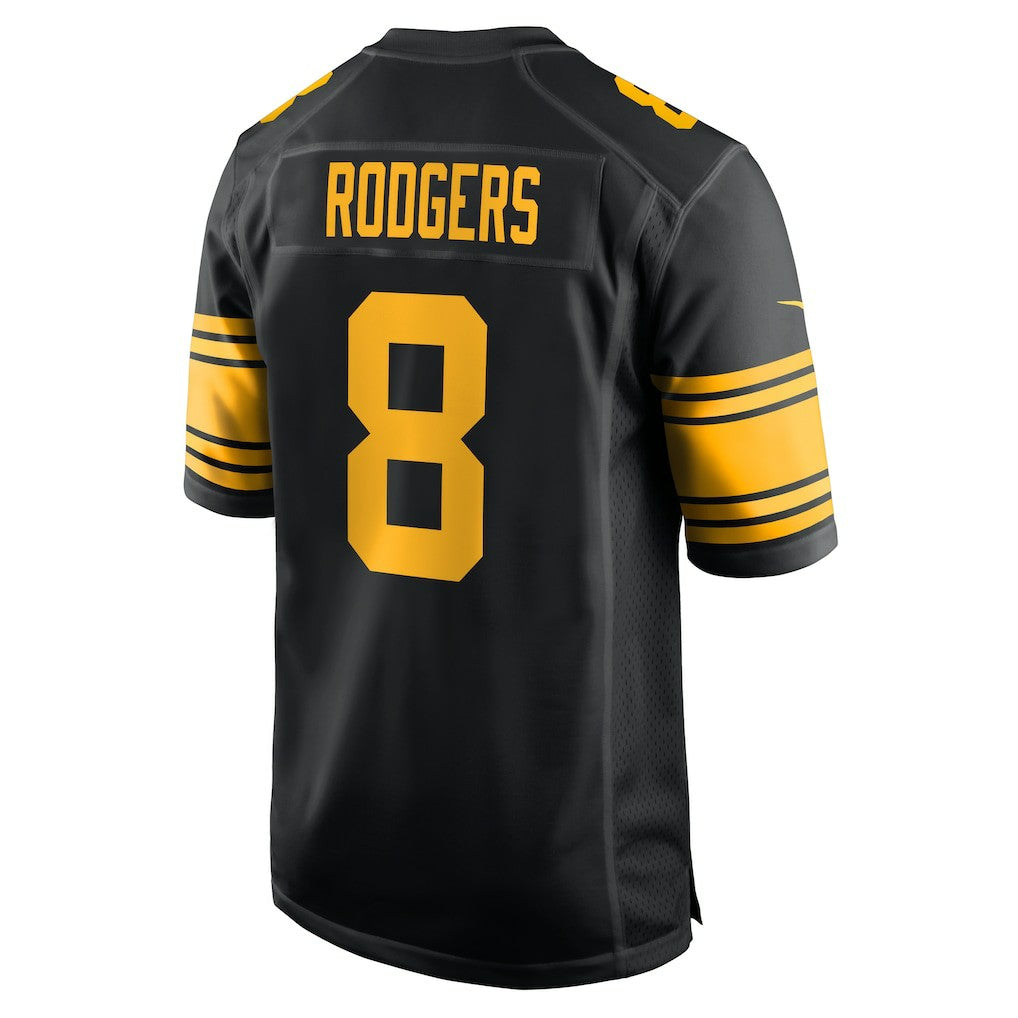 Aaron Rodgers Pittsburgh Steelers Alternate Game Jersey Black - Nike
