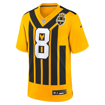 Aaron Rodgers Pittsburgh Steelers Alternate 1933 Throwback Game Jersey - Gold | NFL Jerseys