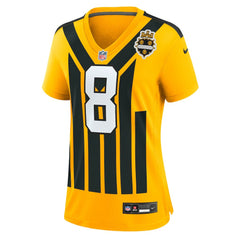 Aaron Rodgers Pittsburgh Steelers Women's Alternate 1933 Throwback Game Jersey Gold - Nike