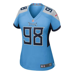 Jeffery Simmons Tennessee Titans Women's Team Game Jersey Light Blue - Nike