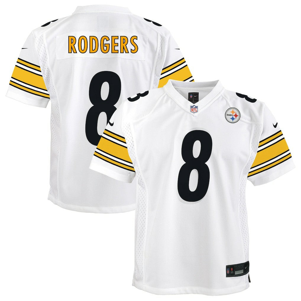 Aaron Rodgers Pittsburgh Steelers Youth Game Jersey – White - Nike