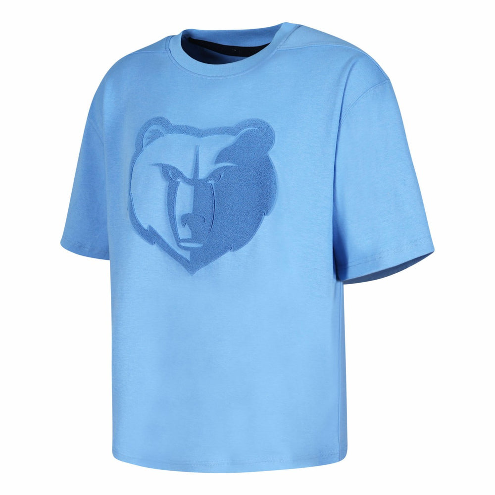 NBA - Memphis Grizzlies Protege Eco-Poly Interlock Fashion Tonal T-Shirt - Light Blue