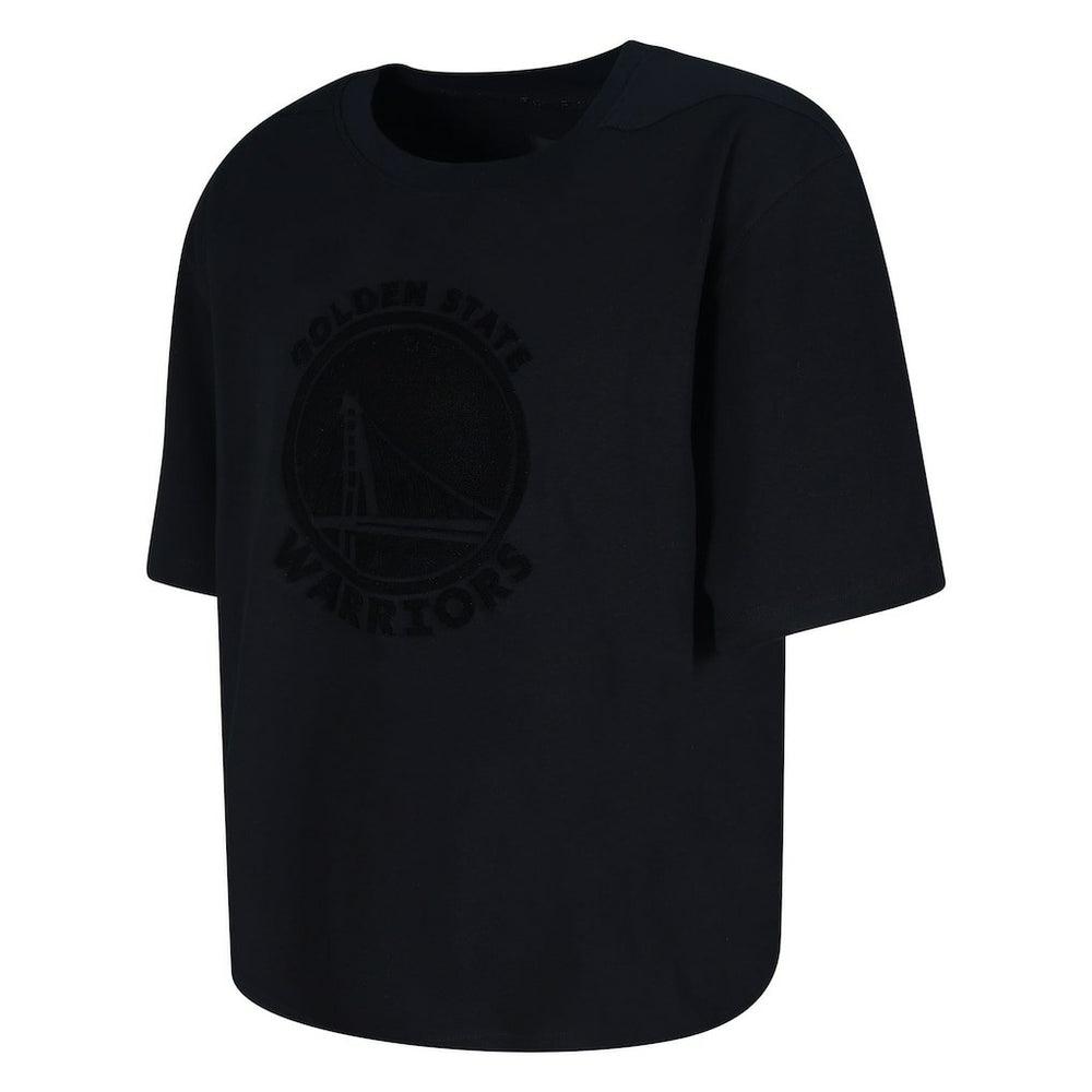 NBA - Golden State Warriors Protege Eco-Poly Interlock Fashion Tonal T-Shirt - Black