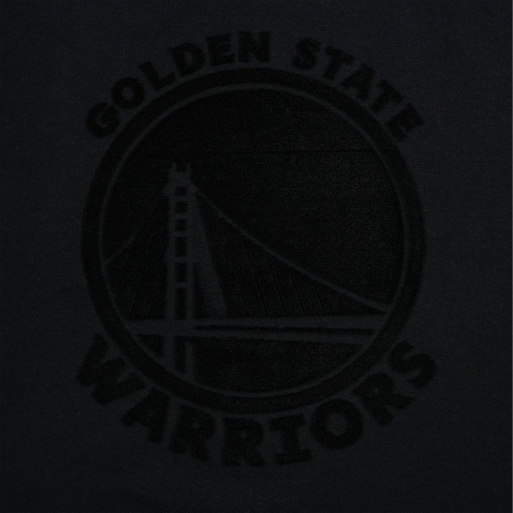 NBA - Golden State Warriors Protege Eco-Poly Interlock Fashion Tonal T-Shirt - Black