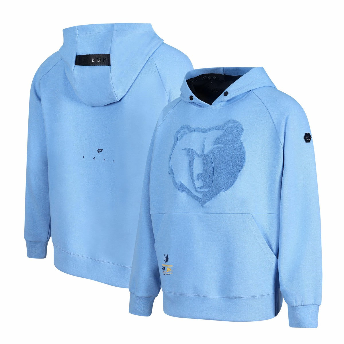 NBA - Memphis Grizzlies Protege Eco-Poly Interlock Fashion Tonal Hoodie - Light Blue