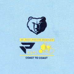 NBA - Memphis Grizzlies Protege Eco-Poly Interlock Fashion Tonal Hoodie - Light Blue