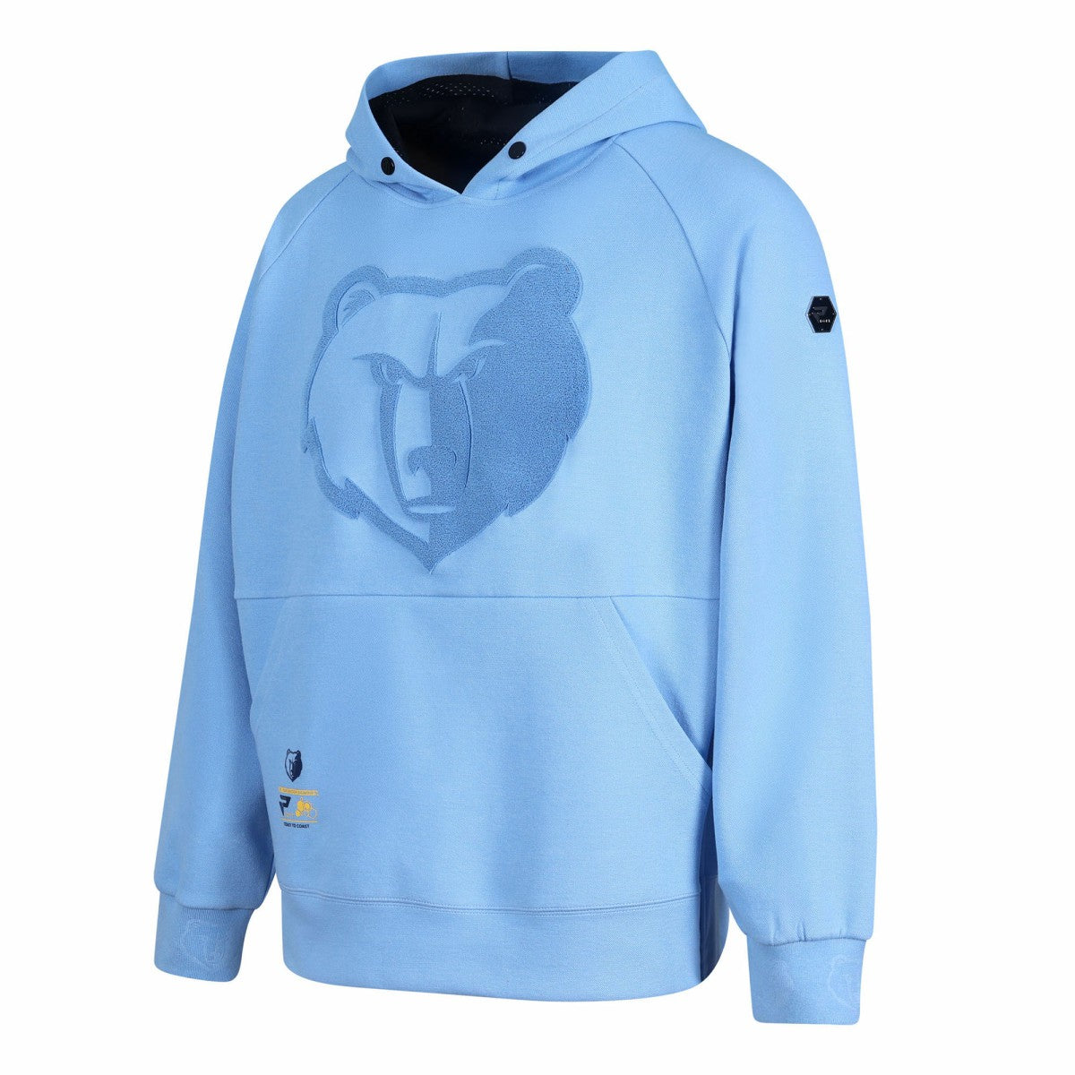 NBA - Memphis Grizzlies Protege Eco-Poly Interlock Fashion Tonal Hoodie - Light Blue