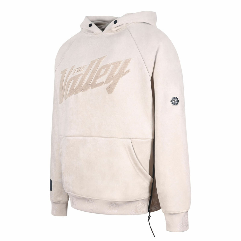 NBA - Phoenix Suns Protege Eco-Friendly Functional Suede Fashion Tonal Hoodie - Cream