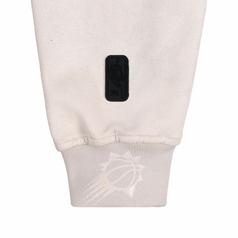 NBA - Phoenix Suns Protege Eco-Friendly Functional Suede Fashion Tonal Hoodie - Cream