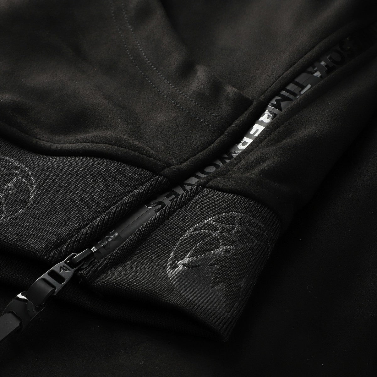 NBA - Minnesota Timberwolves Protege Eco-Friendly Functional Suede Fashion Tonal Hoodie - Black