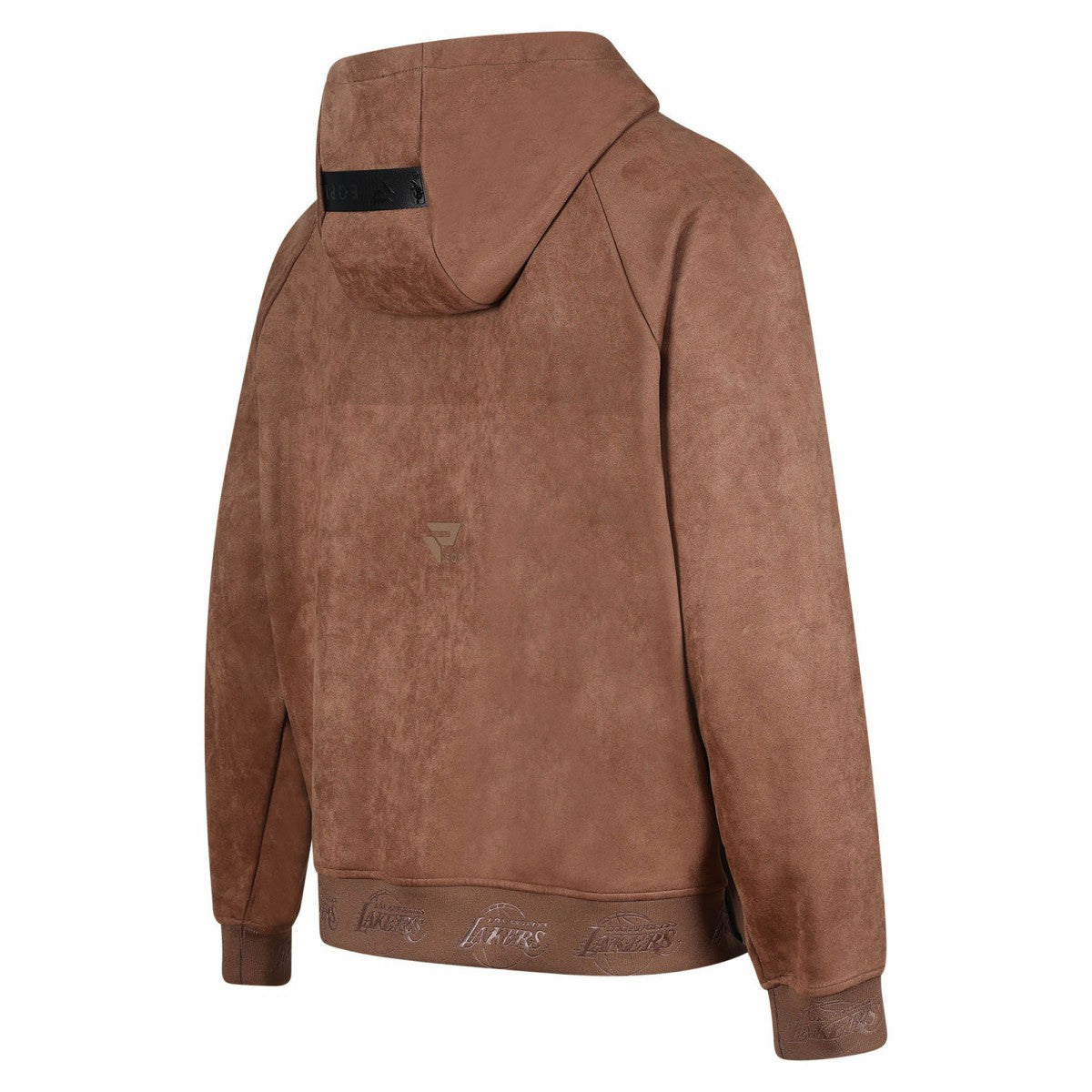 NBA - Los Angeles Lakers Protege Eco-Friendly Functional Suede Fashion Tonal Hoodie - Brown