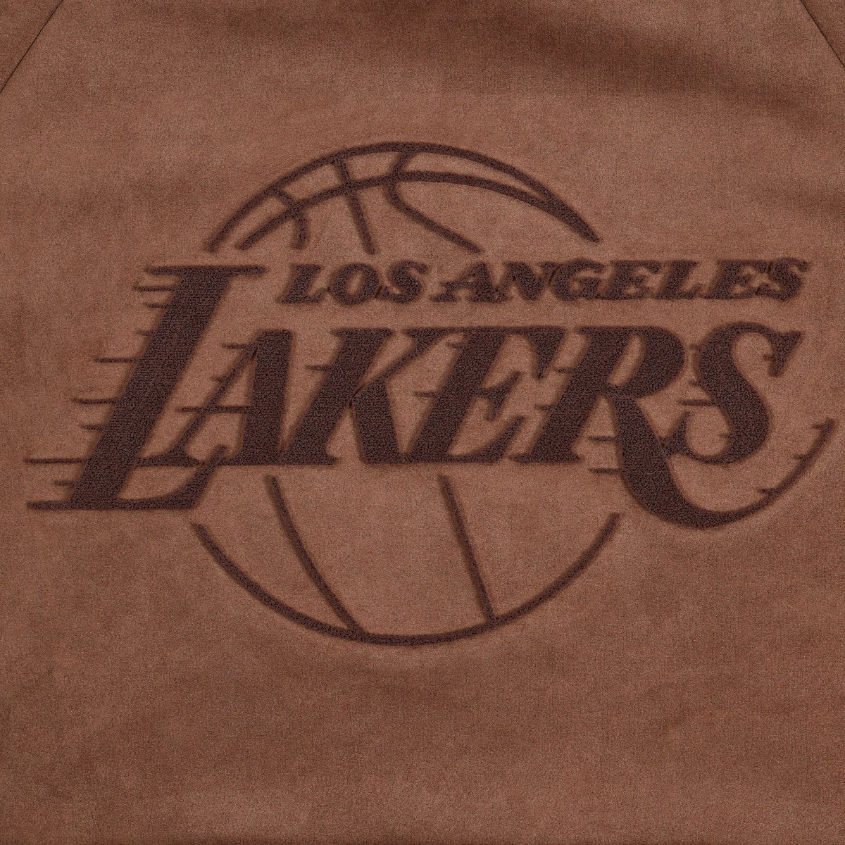NBA - Los Angeles Lakers Protege Eco-Friendly Functional Suede Fashion Tonal Hoodie - Brown