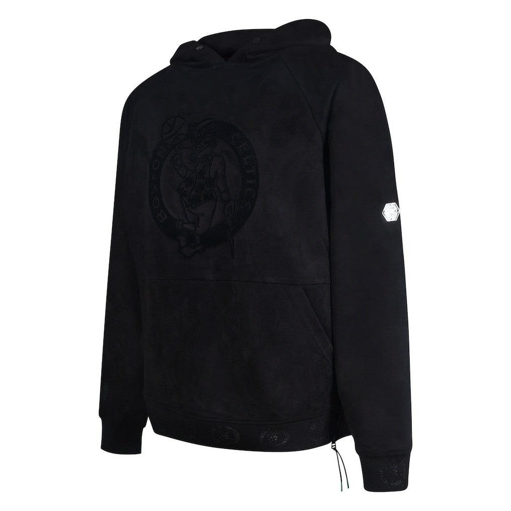 NBA - Boston Celtics Protege Eco-Friendly Functional Suede Fashion Tonal Hoodie - Black