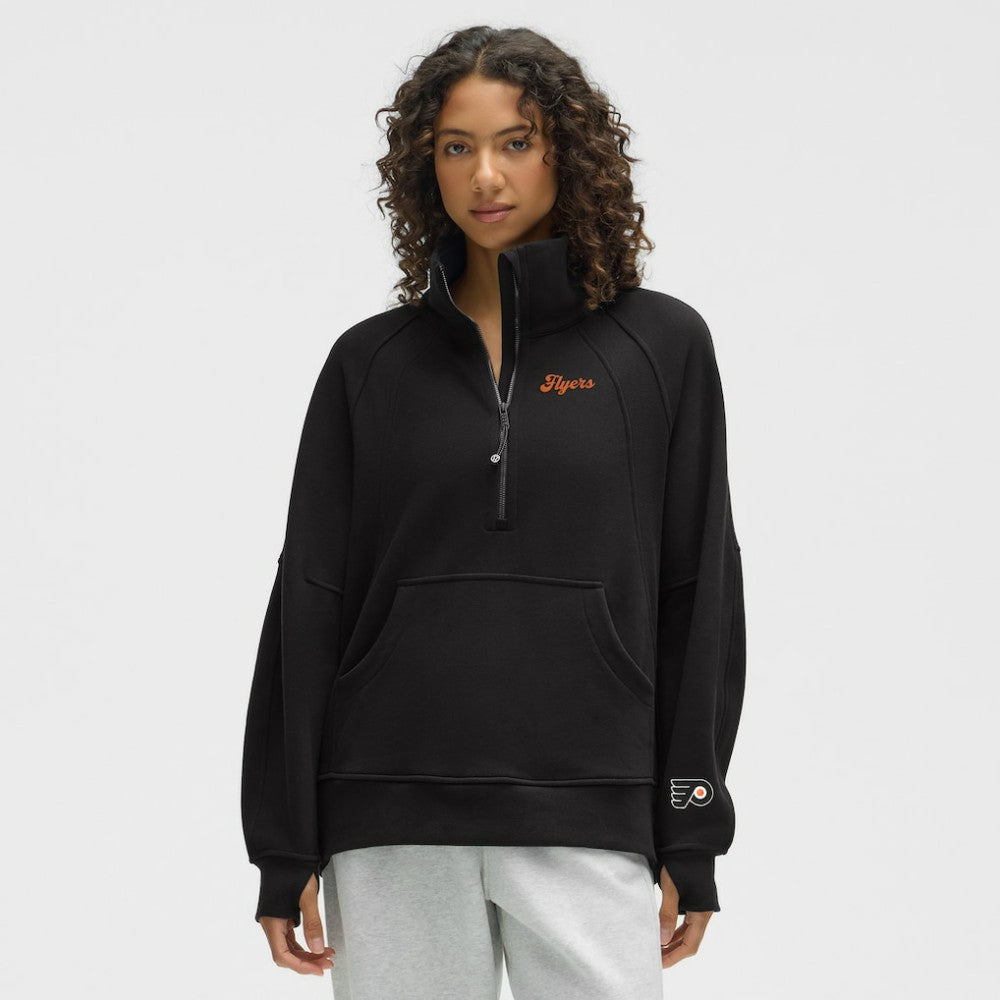 Philadelphia Flyers - lululemon Women's Long Scuba Oversized Half-Zip Funnel Neck Black