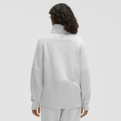 Minnesota Wild - lululemon Women's Long Scuba Oversized Half-Zip Funnel Neck Heathered Core Ultra Light Grey