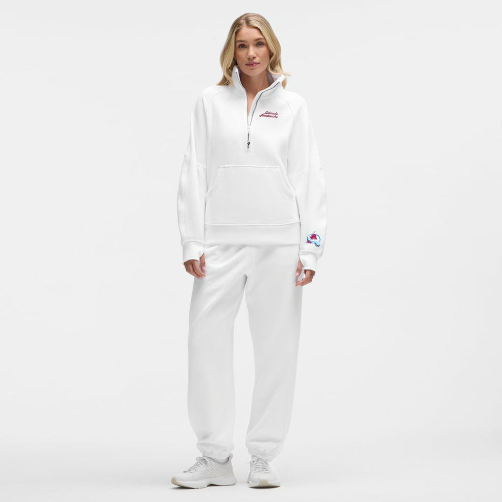 Colorado Avalanche - lululemon Women's Long Scuba Oversized Half-Zip Funnel Neck White